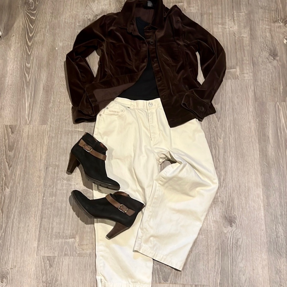 Ralph Lauren Jeans Cream Colored, Ankle Length